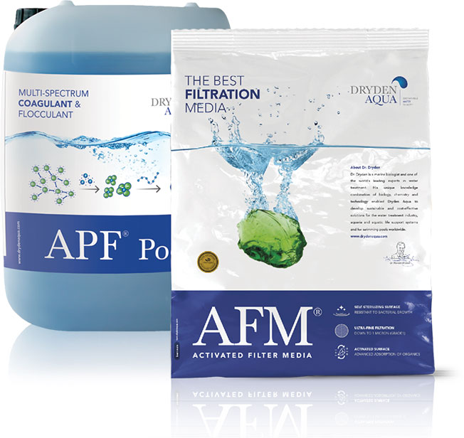 Эффективность APF с фильтрующим материалом AFM от Dryden Aqua