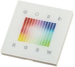 Панели управления сенсорные для управления RGB и RGBW мультицветными прожекторами Wibre